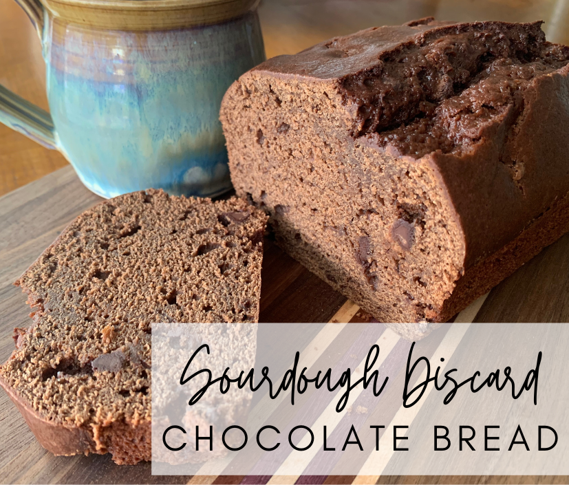 sourdough discard chocolate bread