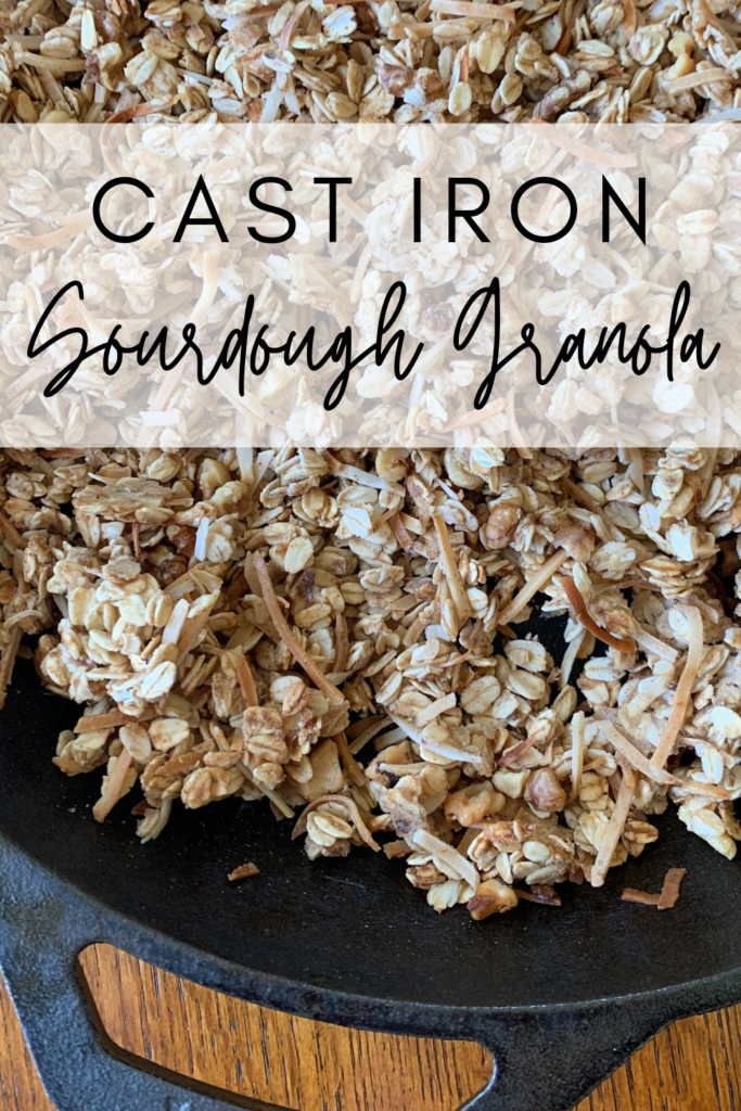 cast iron sourdough granola