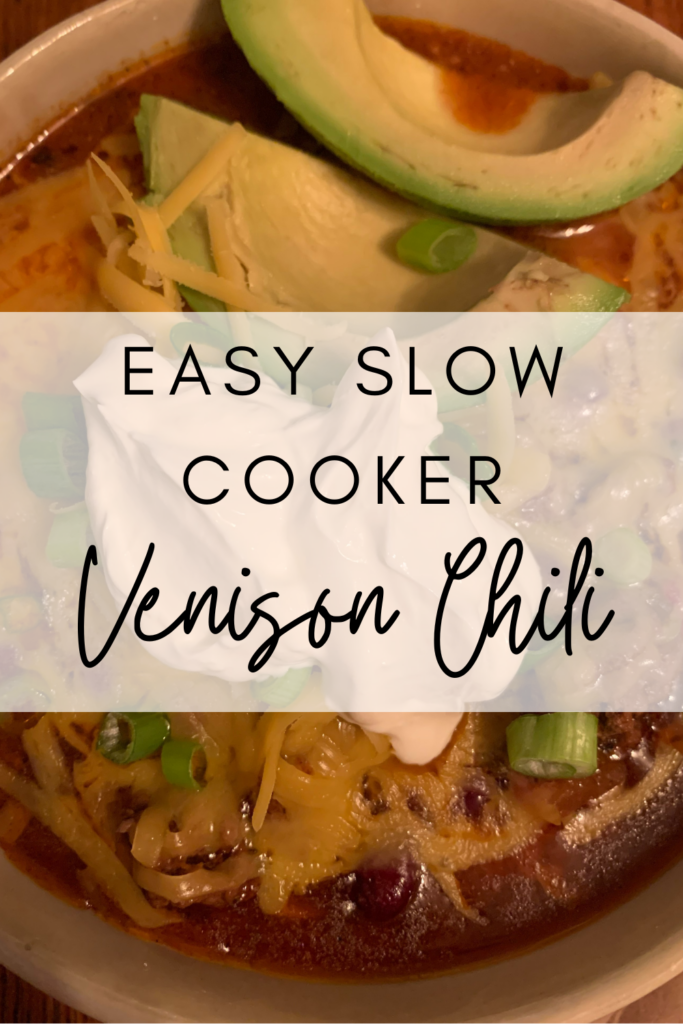 easy slow cooker venison chili