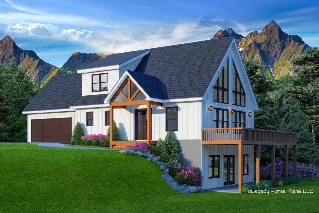 unique craftsman style mountain home